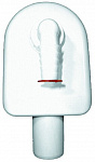 настенный сифон для открытой проводки с белой крышкой из пластмассы, DN40
